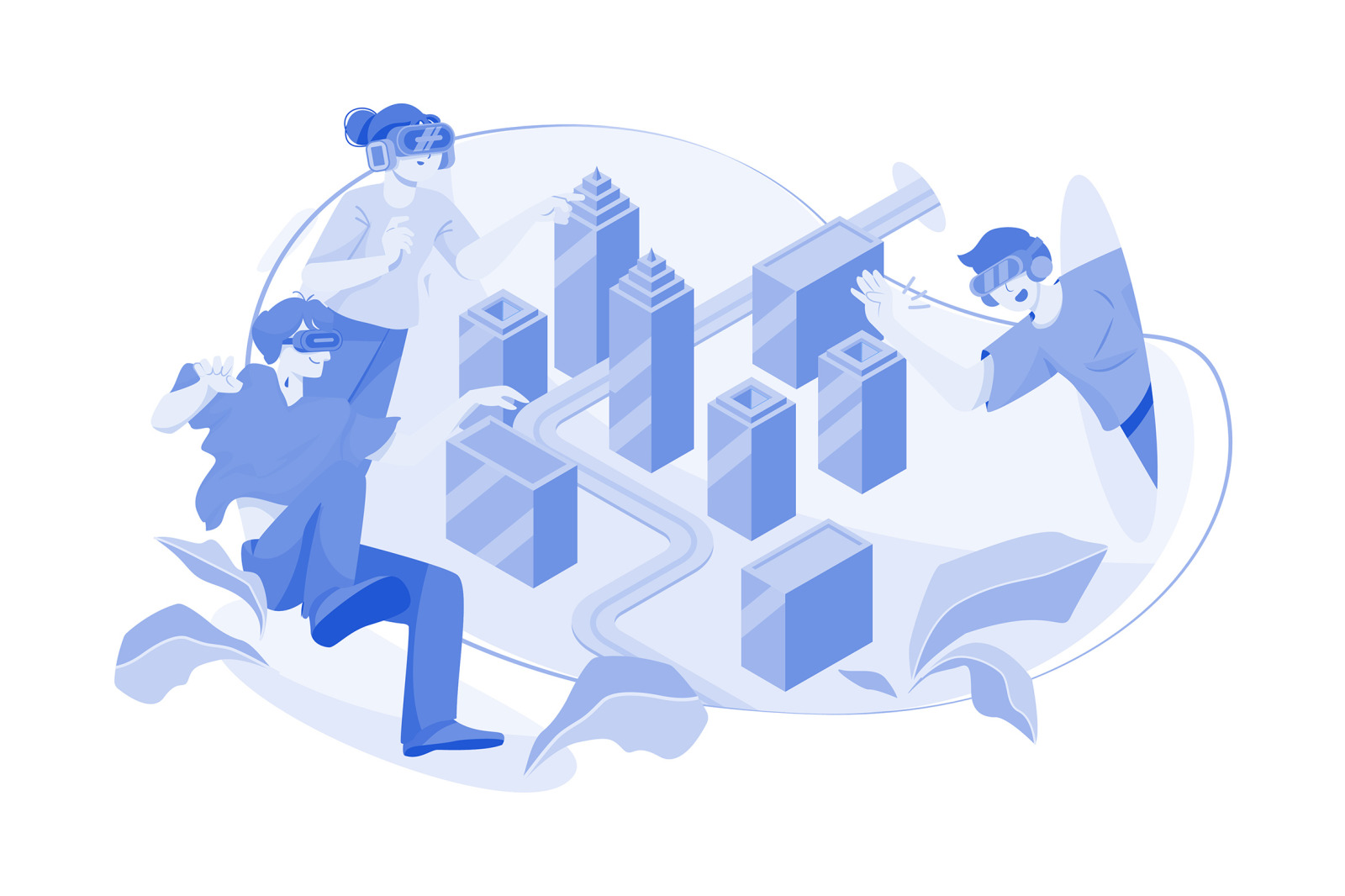 M490_Metaverse Technology Illustration Pack M490_Metaverse Technology Illustration Pack