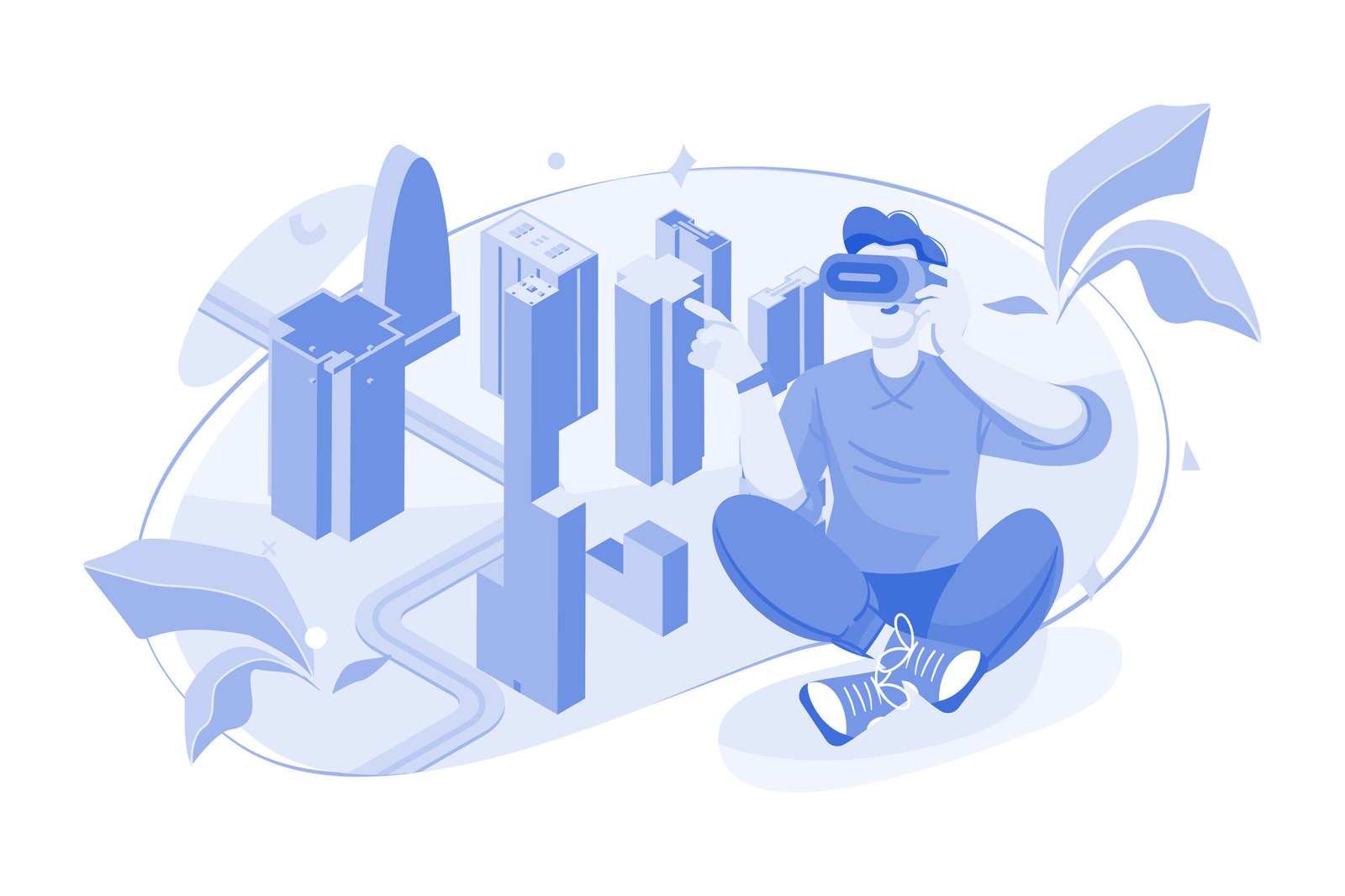 M490_Metaverse Technology Illustration Pack M490_Metaverse Technology Illustration Pack