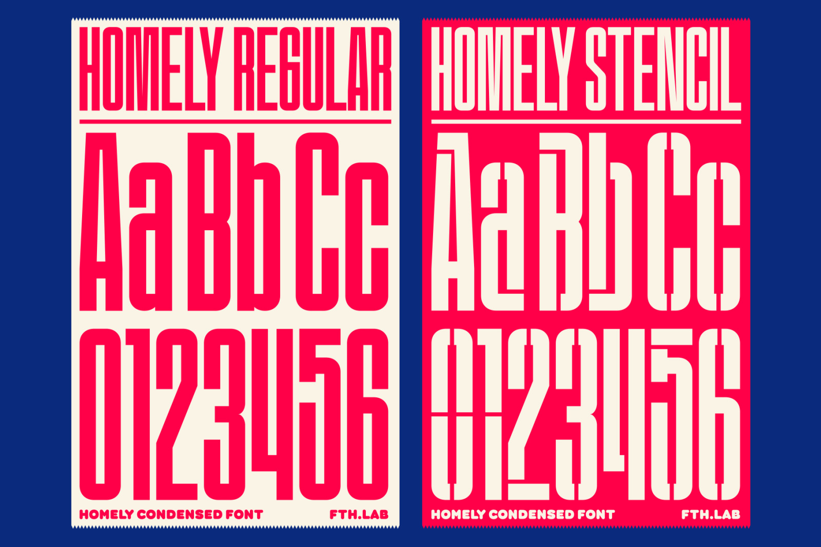 Homely Condensed Font Homely Condensed Font