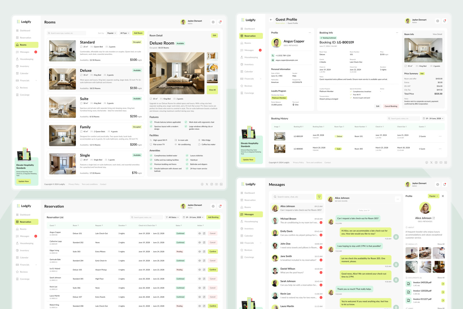 Lodgify - Hotel Management Dashboard Lodgify - Hotel Management Dashboard