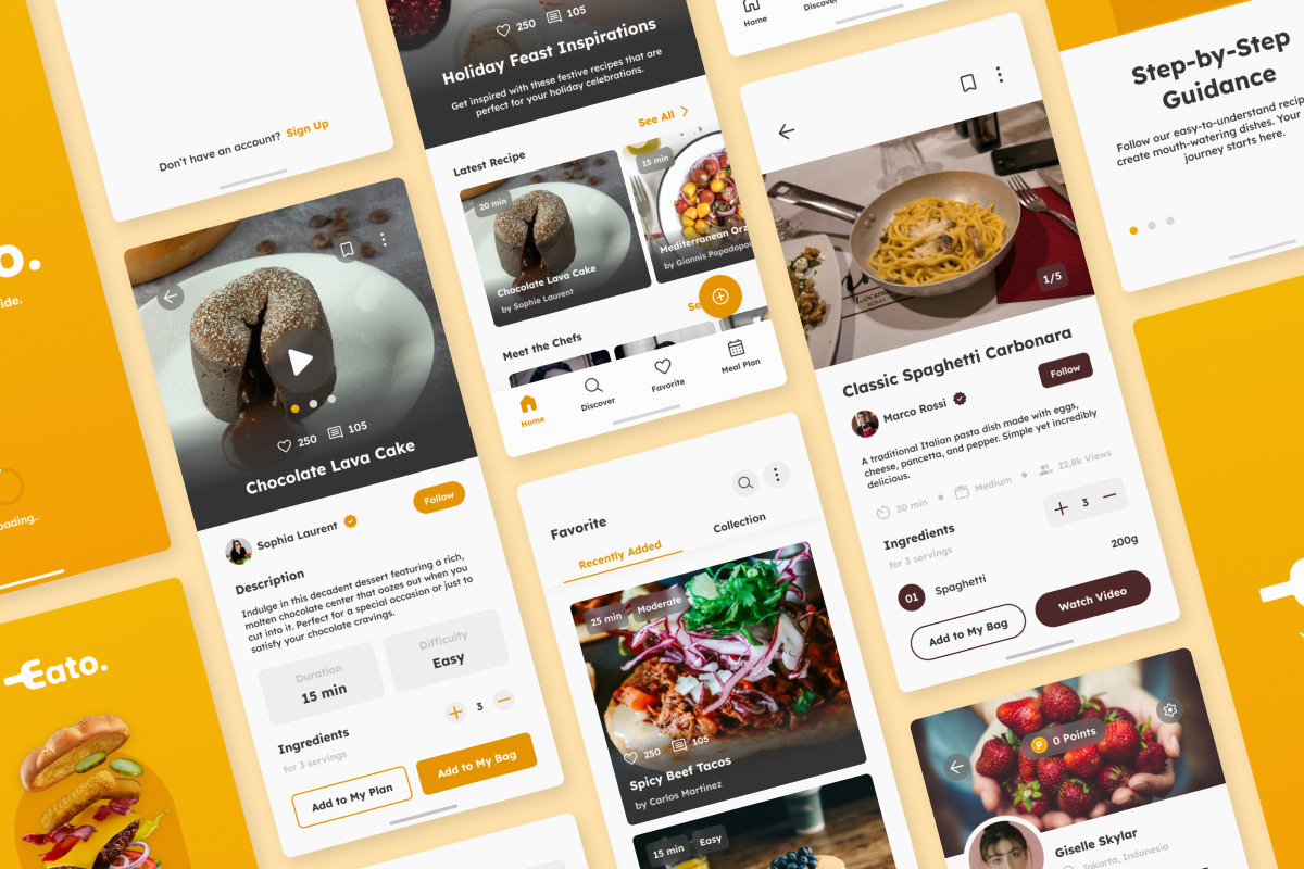 Eato - Food Recipe Mobile App Eato - Food Recipe Mobile App