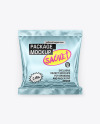 Glossy Metallic Sachet Mockup