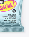 Glossy Metallic Sachet Mockup