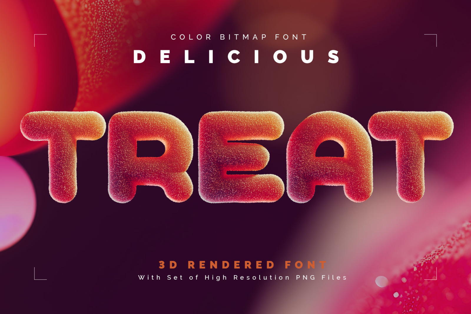 Delicious Treat — Color Bitmap Font Delicious Treat — Color Bitmap Font