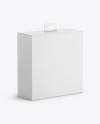 Matte Paper Box w/ Hang Tab Mockup
