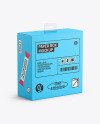 Matte Paper Box w/ Hang Tab Mockup
