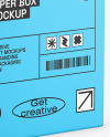 Matte Paper Box w/ Hang Tab Mockup