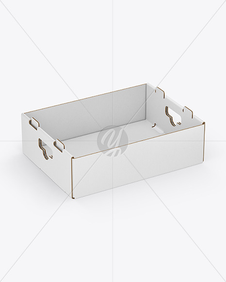 Cardboard Box w/ Lid Mockup