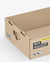 Cardboard Box w/ Lid Mockup