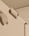 Cardboard Box w/ Lid Mockup