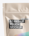 Metallic Stand Up Pouch Mockup