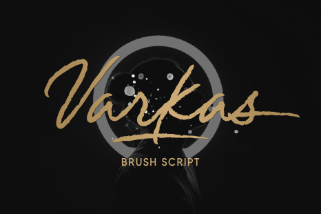 Varkas - Brush Script - Stylish typeface