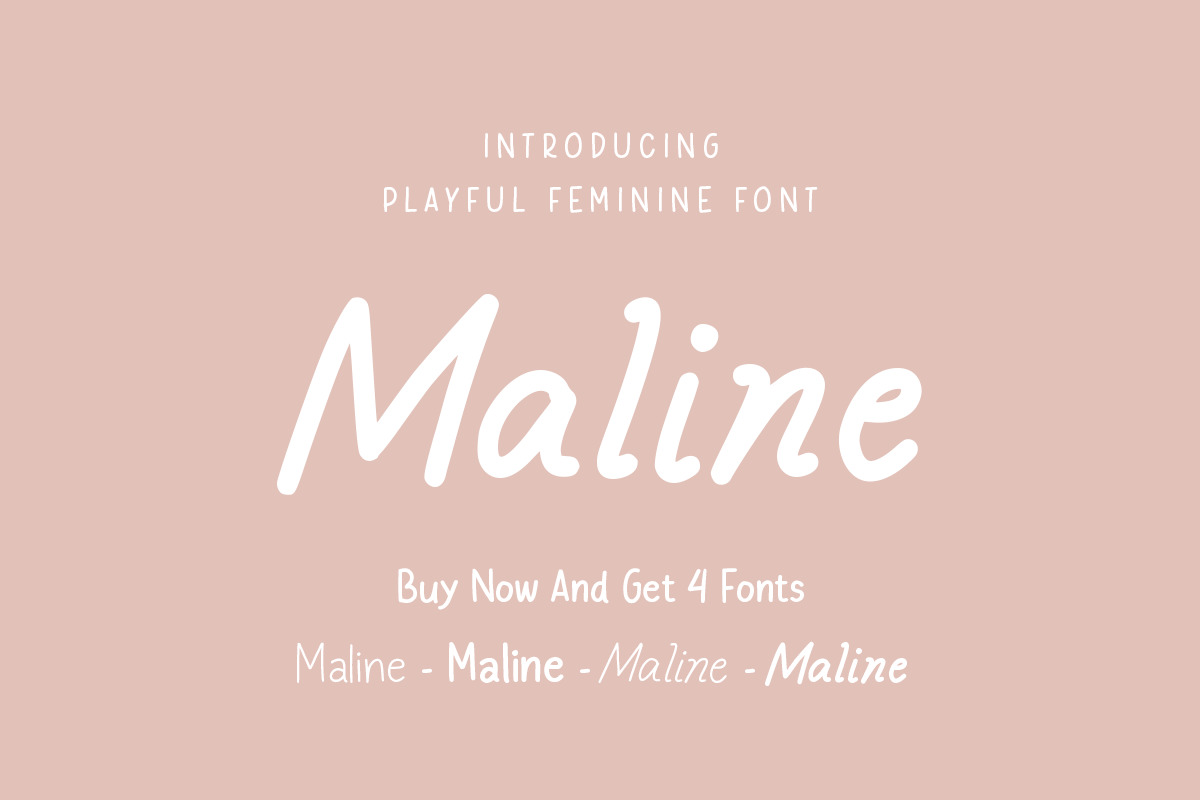Maline – Playful Feminine Font Maline – Playful Feminine Font