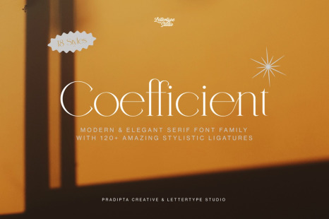 Coefficient Modern & Elegant Serif Family - Classicserif