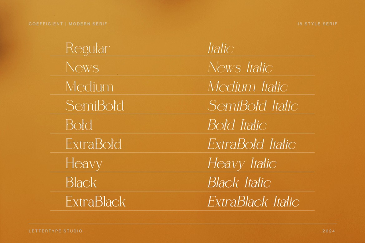 Coefficient Modern & Elegant Serif Family Coefficient Modern & Elegant Serif Family
