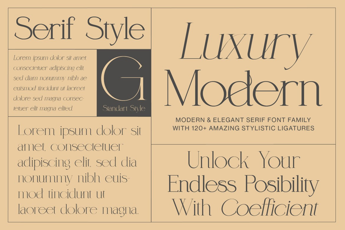 Coefficient Modern & Elegant Serif Family Coefficient Modern & Elegant Serif Family