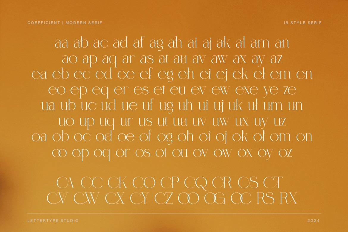 Coefficient Modern & Elegant Serif Family Coefficient Modern & Elegant Serif Family