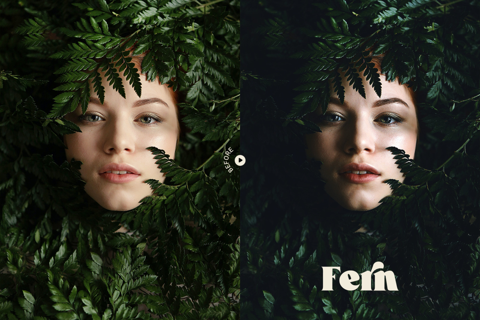 Fern Portrait Photoshop Action &amp; LUT