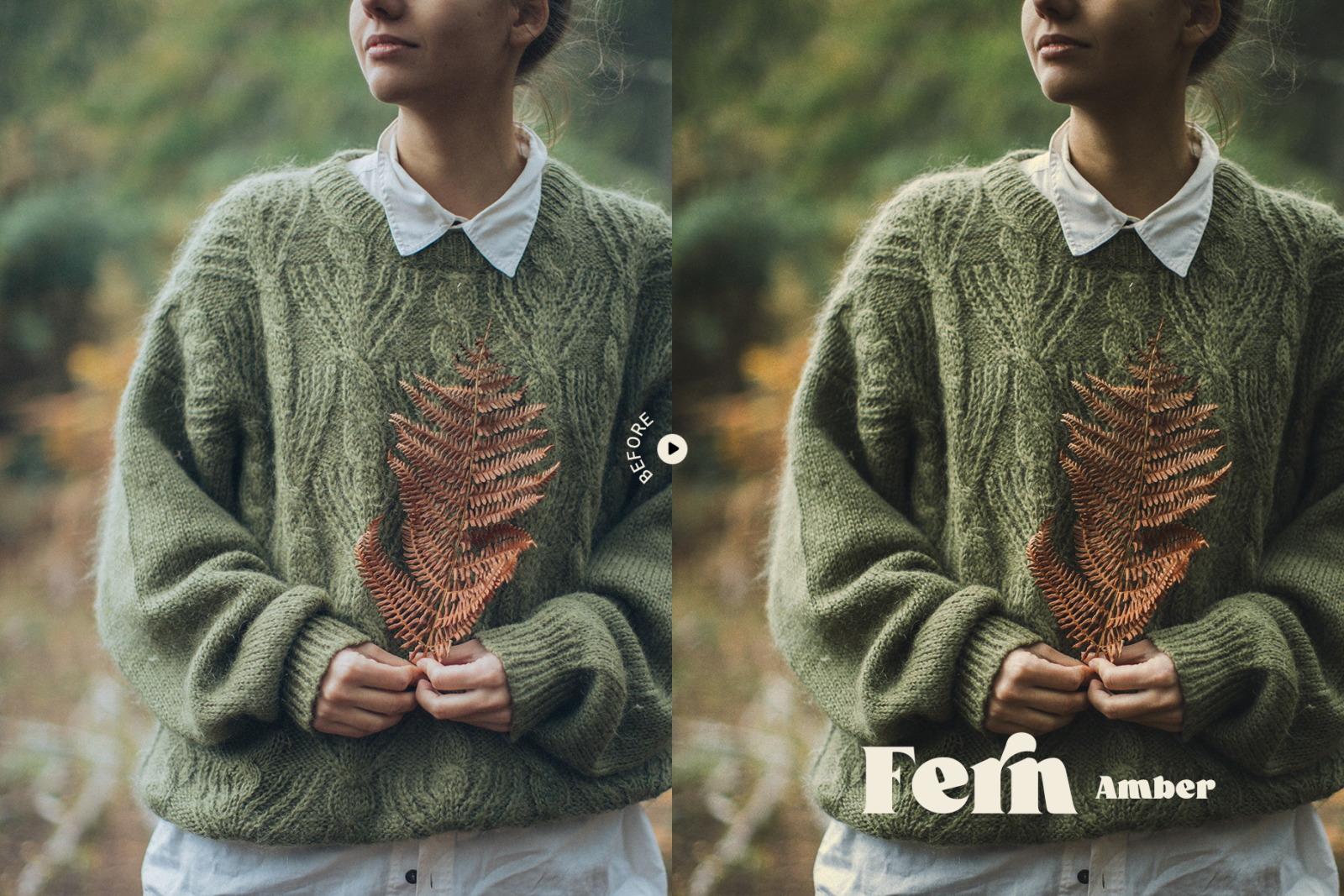 Fern Portrait Photoshop Action &amp; LUT