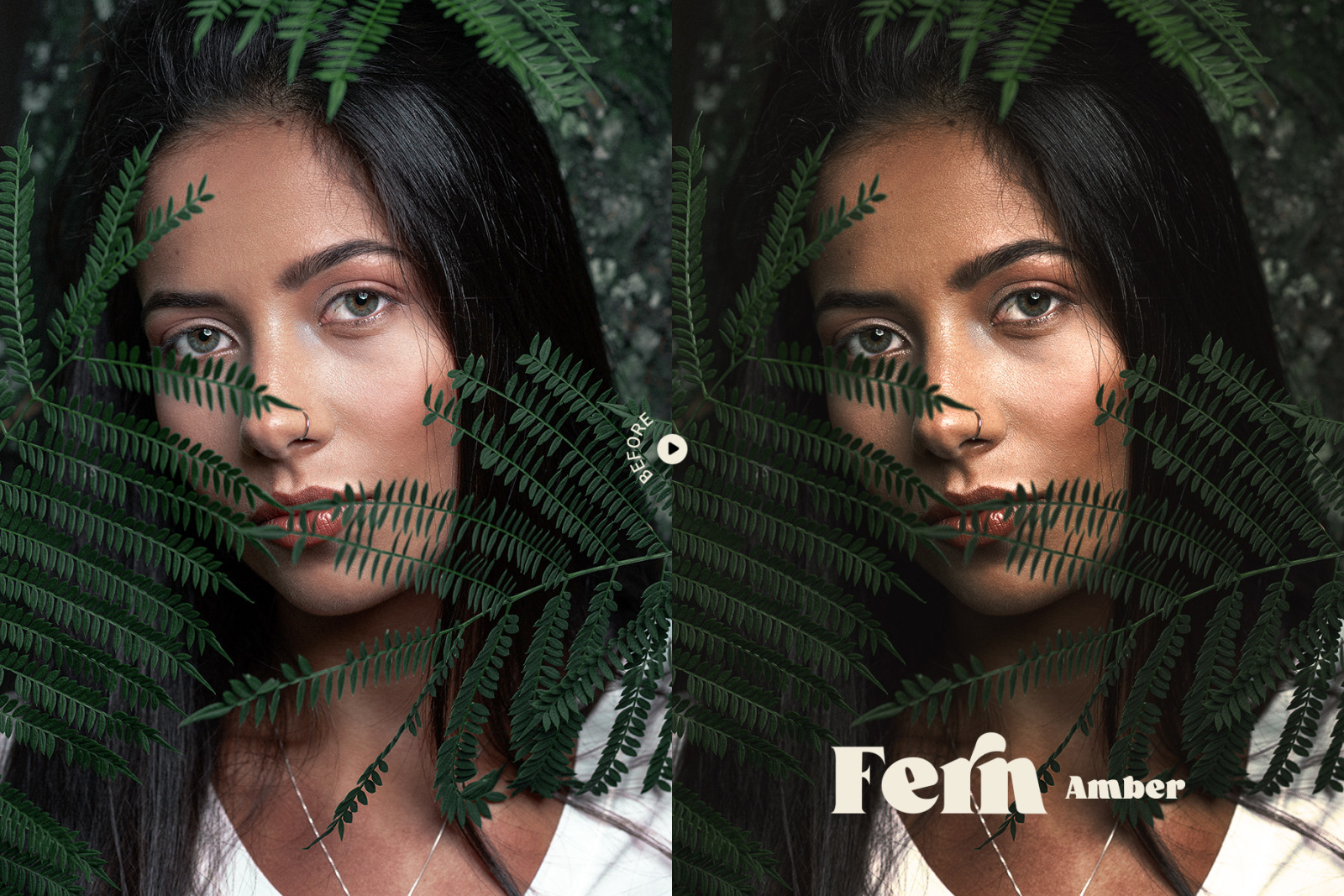 Fern Portrait Photoshop Action &amp; LUT
