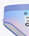 Swimming Trunks Mockup - Back Half Side View