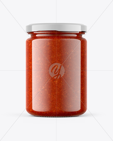 Tomato Sauce Jar Mockup