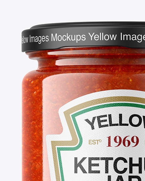 Tomato Sauce Jar Mockup