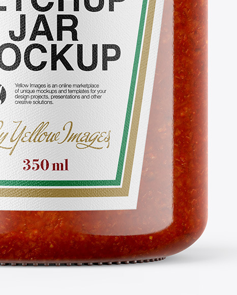 Tomato Sauce Jar Mockup