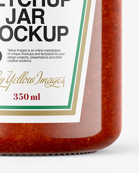 Tomato Sauce Jar Mockup