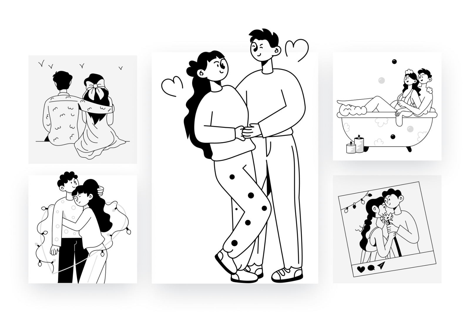 Animated Spooning Illustrations Animated Spooning Illustrations