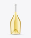 Clear Glass White Wine Bottle Mockup