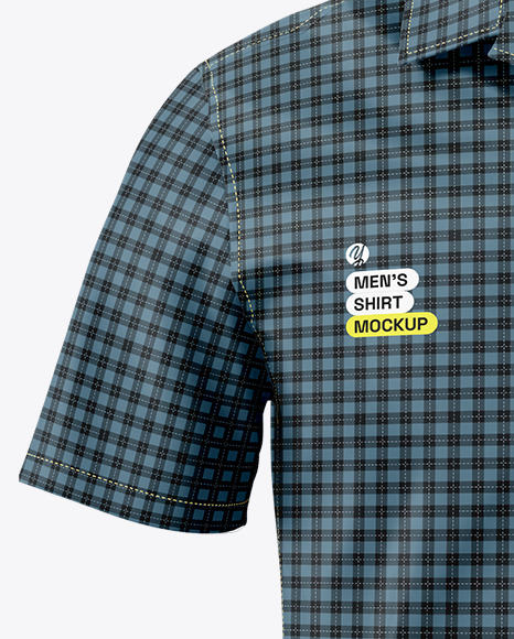 Men's Short Sleeve Shirt Mockup