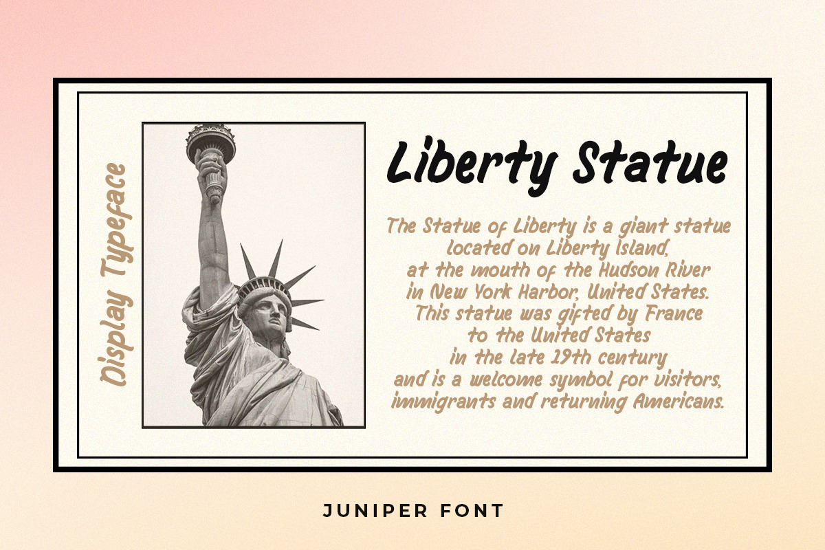 Juniper – Display Typeface Juniper – Display Typeface