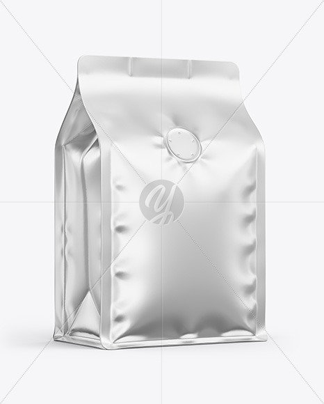 Metallic Coffee Bag Mockup