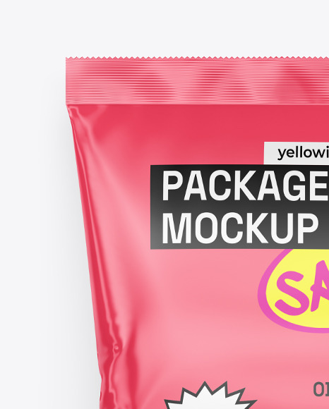 Glossy Sachet Mockup