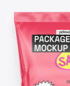 Glossy Sachet Mockup