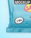 Glossy Sachet Mockup