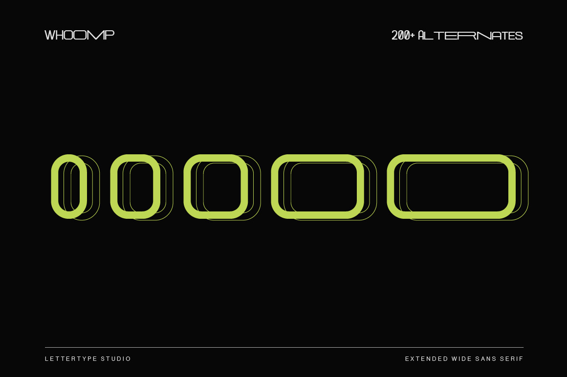 Whoomp Extended Wide Modern Sans Serif Whoomp Extended Wide Modern Sans Serif
