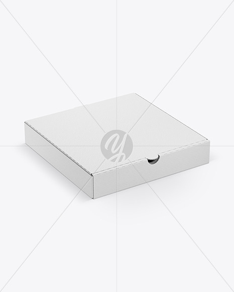 Cardboard Pizza Box Mockup