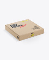Cardboard Pizza Box Mockup