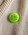 Round Pin-Back Button on a Wool Sweater Mockup