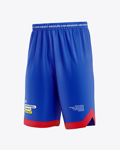Basketball Shorts Mockup - Half Side View