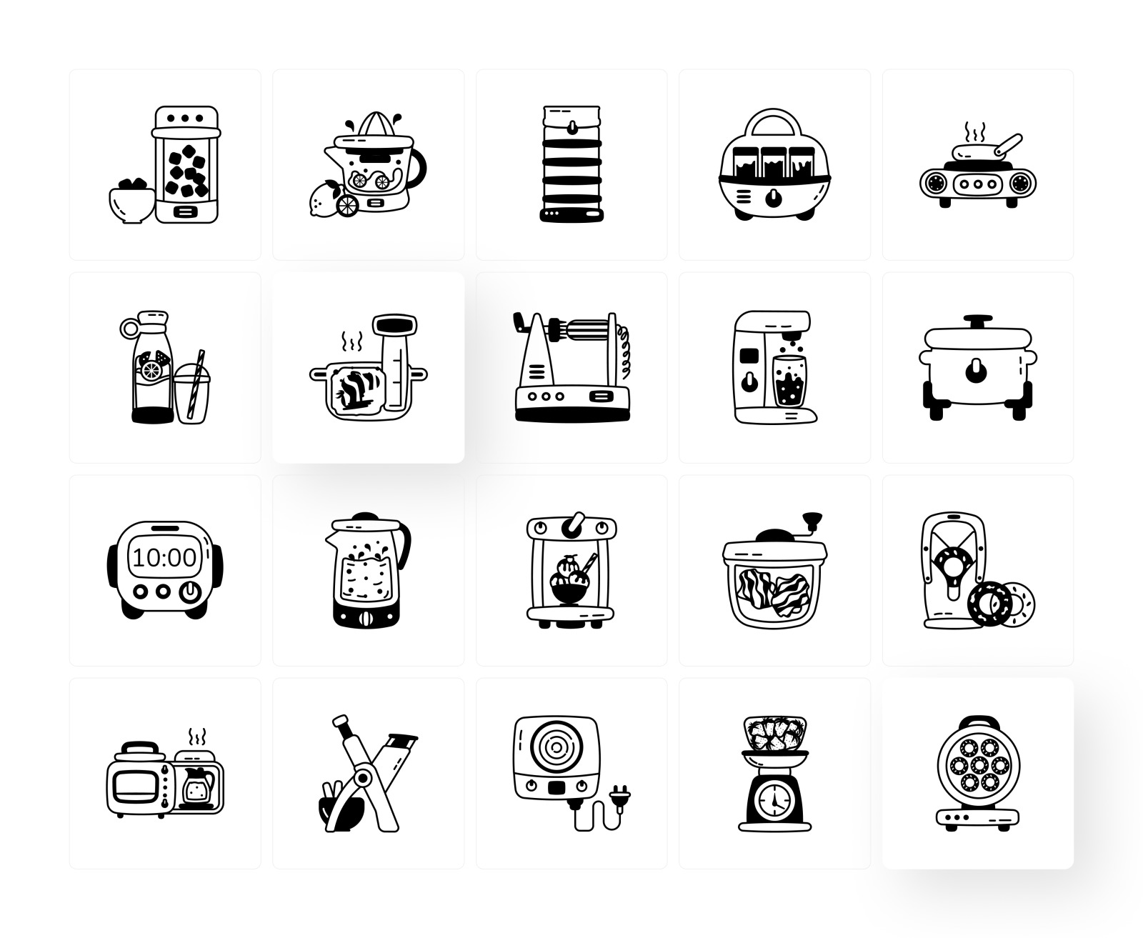 Animated Home Appliances Icons