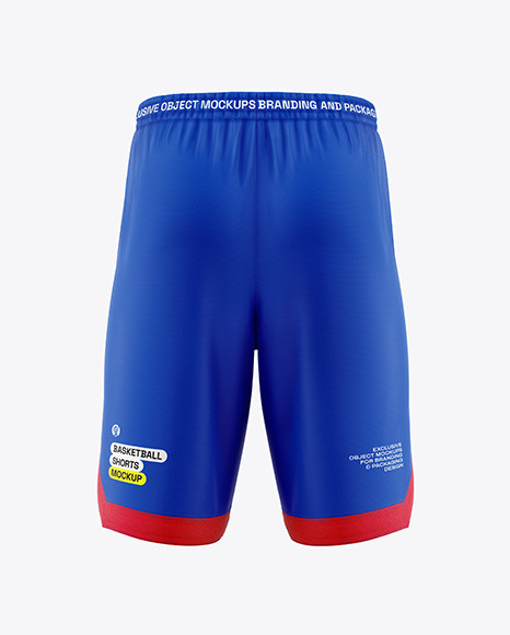 Basketball Shorts Mockup - Back View
