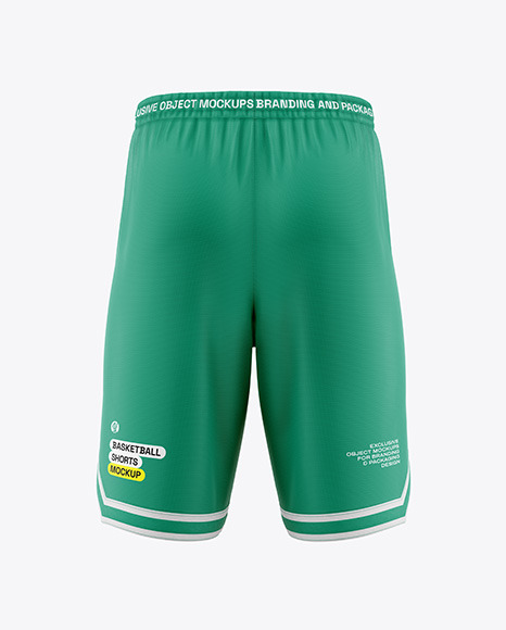 Basketball Shorts Mockup - Back View