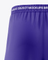 Basketball Shorts Mockup - Back View