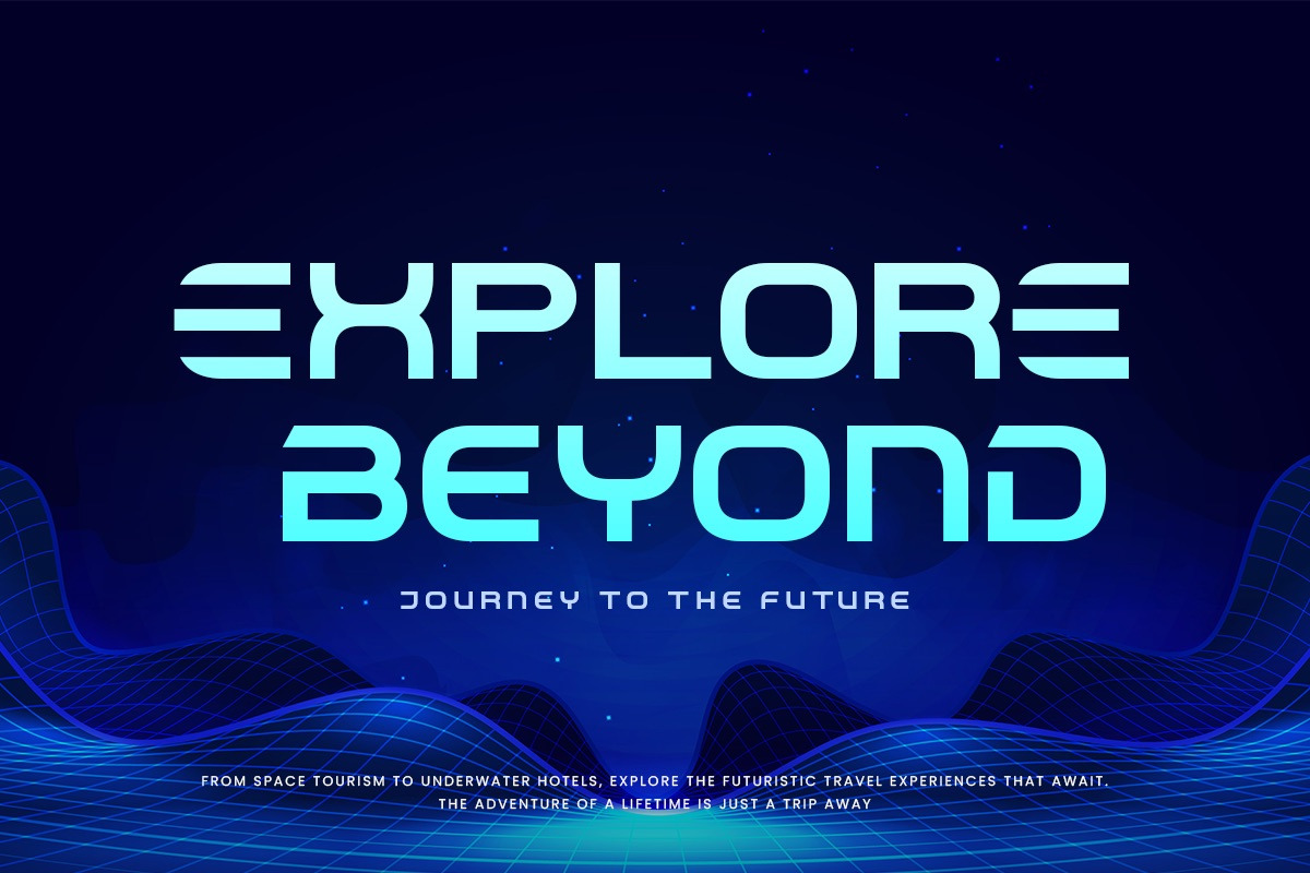 Futury - Modern Futuristic Display Font Futury - Modern Futuristic Display Font