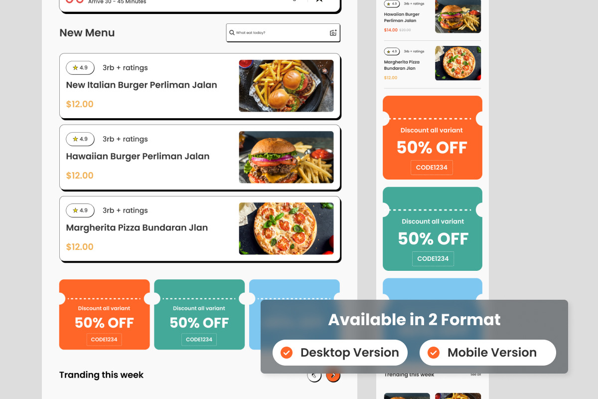 HaiPizt - Food Delivery Landing Page HaiPizt - Food Delivery Landing Page