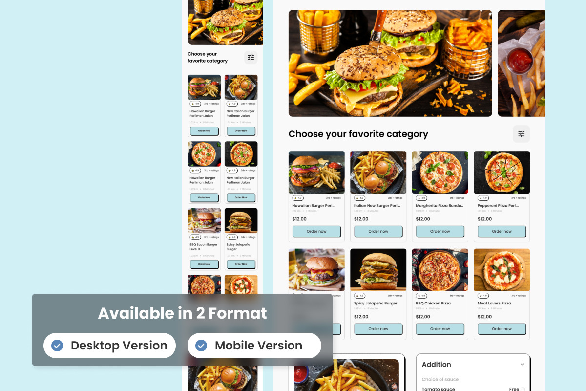 QuickSlice - Food Delivery Landing Page