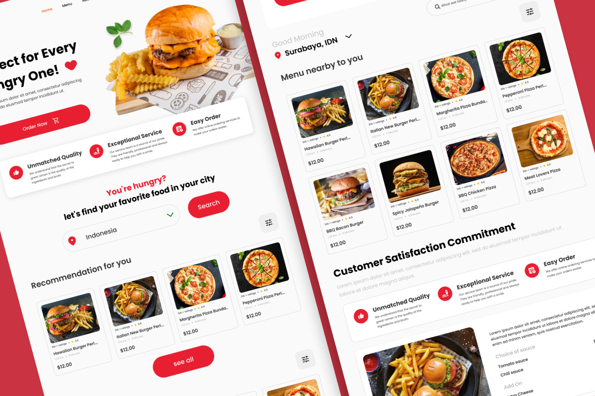 Delight - Food Delivery Landing Page Delight - Food Delivery Landing Page